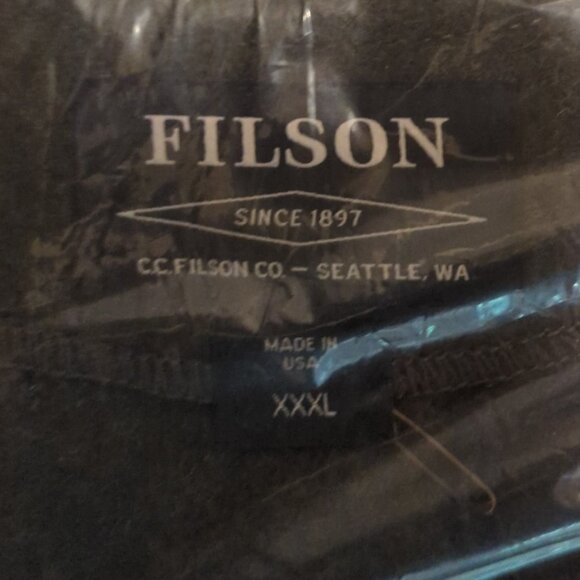 NWT CC Filson Seattle Mens 3XL Forest Green Mackinaw Wool Vest Made in USA - Picture 3 of 3